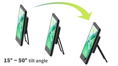 Hannspree HT165HPB computer monitor 39.6 cm (15.6") 1920 x 1080 pixels Full HD LCD Touchscreen Black view 11