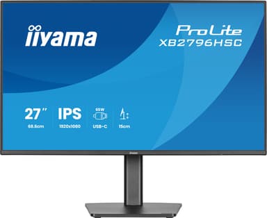 iiyama ProLite XB2796HSC-B1 computer monitor 68.6 cm (27") 1920 x 1080 pixels Full HD LED Black view 2