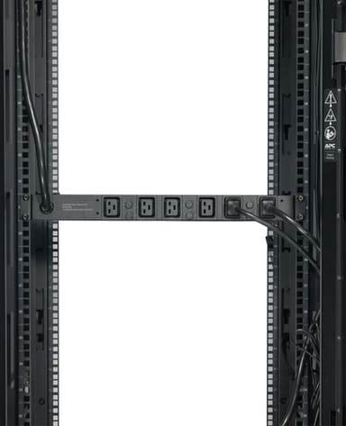 APC Basic Rack PDU AP7526 power distribution unit (PDU) 6 AC outlet(s) 1U Black view 2