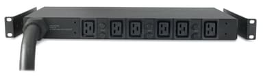 APC Basic Rack PDU AP7526 power distribution unit (PDU) 6 AC outlet(s) 1U Black view 5