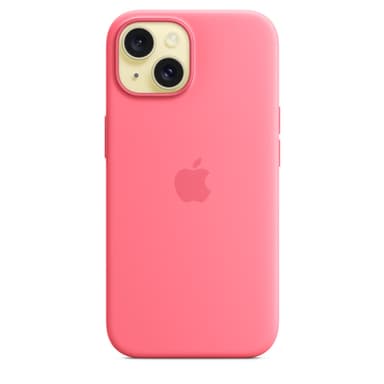 Apple iPhone 15 Silicone Case with MagSafe - Pink view 3