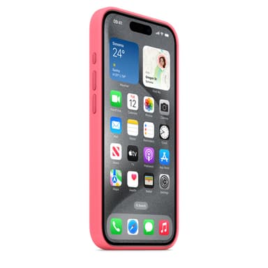 Apple iPhone 15 Pro Silicone Case with MagSafe - Pink view 5