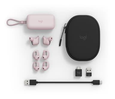 Logitech Zone True Wireless Headset Bluetooth Rose view 5