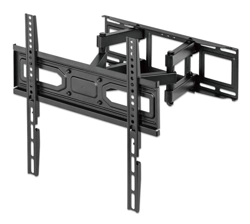 Manhattan Wall Mount for TV & Monitors (Full Motion), For screens 32" to 55", VESA compatibility: all between 100x100mm to 400x400mm - check the dimensions of the four mounting holes on back of screen to ensure it fits, Max 40kg, Black, Bracket, Lifetime Warranty