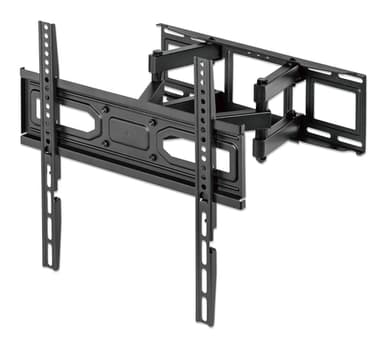 Manhattan Wall Mount for TV & Monitors (Full Motion), For screens 32" to 55", VESA compatibility: all between 100x100mm to 400x400mm - check the dimensions of the four mounting holes on back of screen to ensure it fits, Max 40kg, Black, Bracket, Lifetime Warranty view 1