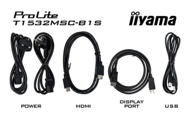 iiyama ProLite T1532MSC-B1S computer monitor 38.1 cm (15") 1024 x 768 pixels XGA LCD Touchscreen Black view 19