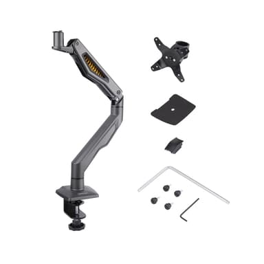 StarTech.com Desk Mount Monitor Arm, Up To 32" Display, Max 22lb/10kg, VESA 75x75/100x100, C-Clamp, Fully Articulating, Mechanical Spring, TAA-compliant view 11