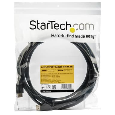StarTech.com 16ft (5m) VESA Certified DisplayPort 1.4 Cable, 8K 60Hz HBR3 HDR, UHD DisplayPort to DisplayPort Monitor Cord, Ultra HD 4K 120Hz DP 1.4 Video Cable M/M DP Connector view 4