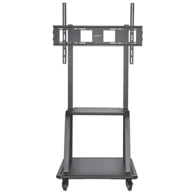 Manhattan Trolley Mount Stand for TV & Monitors, For screens 37" to 100", VESA compatibility: all between 200x200 to 800x600mm - check the dimensions of the four mounting holes on back of screen to ensure it fits, Max 150kg, Black, LFD, Stand, Bracket view 3