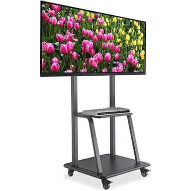 Manhattan Trolley Mount Stand for TV & Monitors, For screens 37" to 100", VESA compatibility: all between 200x200 to 800x600mm - check the dimensions of the four mounting holes on back of screen to ensure it fits, Max 150kg, Black, LFD, Stand, Bracket view 5