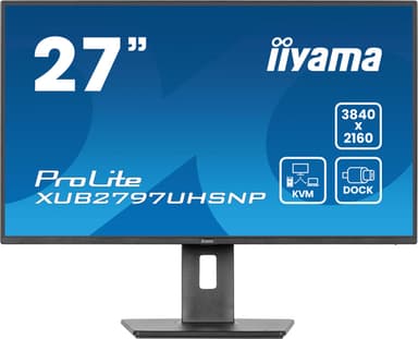iiyama ProLite XUB2797UHSNP-B1 computer monitor 68.6 cm (27") 3840 x 2160 pixels 4K Ultra HD LED Black view 2