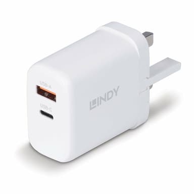 Lindy 65W USB Type A and C GaN Charger view 1