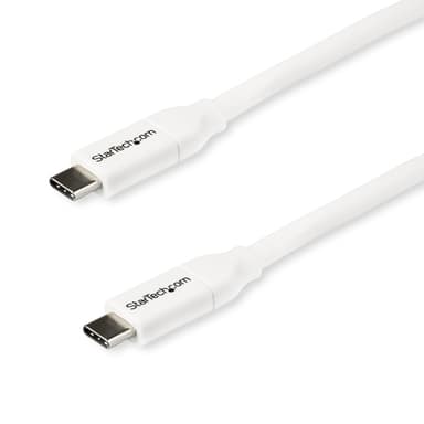 StarTech.com USB-C to USB-C Cable w/ 5A PD - M/M - White - 2 m (6 ft.) - USB 2.0 - USB-IF Certified view 2