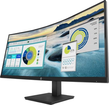 HP P34hc G4 WQHD USB-C Curved Monitor view 3