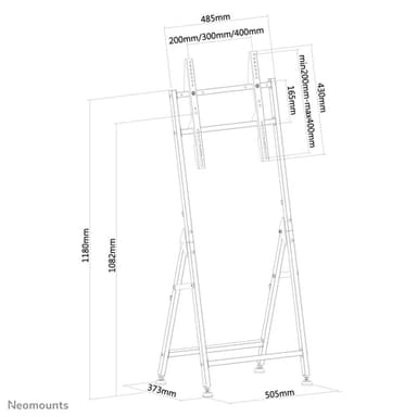 Neomounts PLASMA-M1000 TV floor stand 32-55" view 3