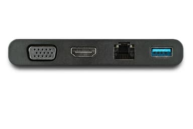StarTech.com USB C Multiport Adapter with HDMI, VGA, Gigabit Ethernet & USB 3.0 - USB C to 4K HDMI or 1080p VGA Display Mini Dock Hub - USB Type-C Travel Docking Station for USB-C Laptops view 3