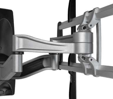 StarTech.com Full Motion TV Wall Mount - Heavy Duty Articulating TV Wall Mount Bracket for 32" to 75" (165lb/75kg) VESA Display - Universal Adjustable Tilt/Swivel Flat Screen Arm - Silver - TAA view 5