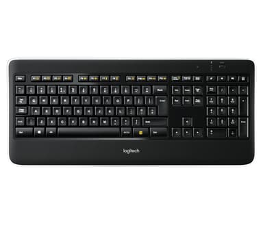 Logitech Wireless Illuminated K800 keyboard Office RF Wireless QWERTY Italian Black view 1