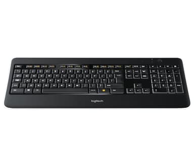 Logitech Wireless Illuminated K800 keyboard Office RF Wireless QWERTY Italian Black view 2