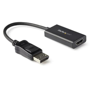 StarTech.com DisplayPort to HDMI Adapter - 4K 60Hz HDR10 Active DisplayPort 1.4 to HDMI 2.0b Video Converter - 4K DP to HDMI Adapter Dongle for Monitor/Display/TV - Latching DP Connector view 1