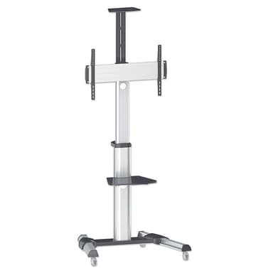 Manhattan Trolley Mount Stand for TV & Monitors, For screens 37" to 65", VESA compatibility: all between 200x200 to 600x400mm - check the dimensions of the four mounting holes on back of screen to ensure it fits, Max 50kg, Silver, LFD, Bracket, Lifetime Warranty view 2