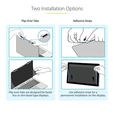 StarTech.com 13.5-inch 3:2 Flip-Over Privacy Screen with Touch, Anti-Glare Privacy Filter, Laptop Monitor Screen Protector with 51% Blue Light Reduction view 16