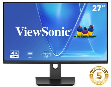 Viewsonic VG Series 27” 4K UHD USB-C Monitor with Dual Speakers view 1