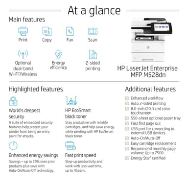 HP LaserJet Enterprise MFP M528dn view 23