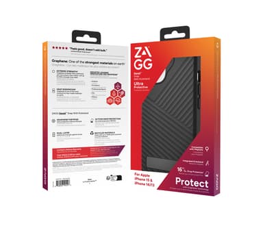 ZAGG Cases Denali Snap KS Apple iPhone 15/iPhone 14/13 Black EN/FR view 5