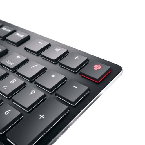 CHERRY KW X ULP keyboard Home/Office USB + RF Wireless + Bluetooth QWERTZ Swiss Black