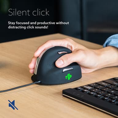 R-Go Tools Ergonomic mouse R-Go HE Break with break software, medium (hand size 165-185 mm), right-handed, Wired, black view 14