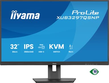iiyama ProLite XUB3297QSNP-B1 computer monitor 81.3 cm (32") 2560 x 1440 pixels Quad HD LED Black view 5