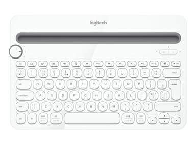 Logitech K480 AZERTY French Bluetooth Grey, White view 1