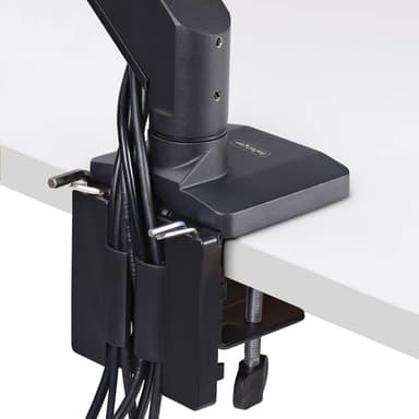 StarTech.com Desk Mount Triple Monitor Arm with Crossbar For Up To Three 27in Screens, VESA 75x75/100x100, Tool-Less Arm Adjustments, C-Clamp/Grommet, Spring-Assisted Arm view 7