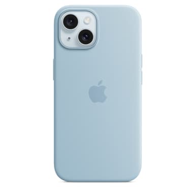 Apple iPhone 15 Silicone Case with MagSafe - Light Blue view 1