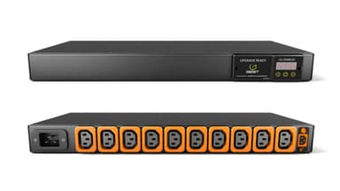 Vertiv UI10016L power distribution unit (PDU) 10 AC outlet(s) 1U Black view 1