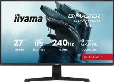 iiyama G-MASTER G2771HSU-B1 computer monitor 68.6 cm (27") 1920 x 1080 pixels Full HD Black view 1
