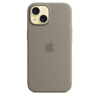 Apple iPhone 15 Silicone Case with MagSafe - Clay view 3