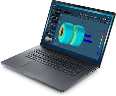 DELL Pro Max 18 Plus MB18250 Intel Core Ultra 9 285HX Mobile workstation 45.7 cm (18") Quad HD+ 32 GB DDR5-SDRAM 1 TB SSD NVIDIA RTX PRO 3000 Blackwell Wi-Fi 7 (802.11be) Windows 11 Pro Black UK English view 2