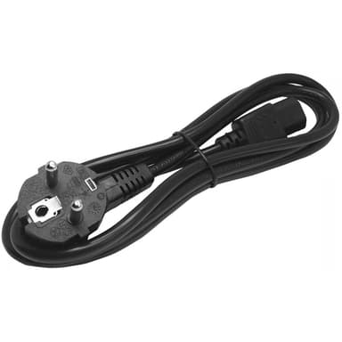 StarTech.com 2m (6ft) Computer Power Cord, 18AWG, EU Schuko to C13 Power Cord, 250V 10A, Black Replacement AC Cord, TV/Monitor Power Cable, Schuko CEE 7/7 to IEC 60320 C13 Power Cord - PC Power Supply Cable view 4