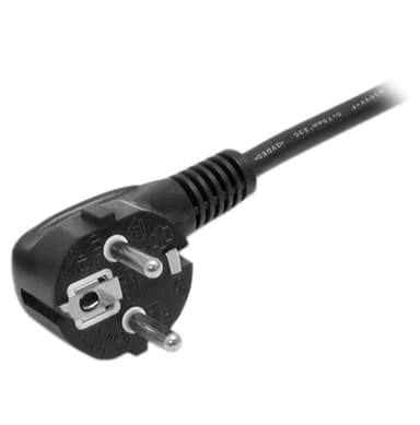 StarTech.com 2m (6ft) Computer Power Cord, 18AWG, EU Schuko to C13 Power Cord, 250V 10A, Black Replacement AC Cord, TV/Monitor Power Cable, Schuko CEE 7/7 to IEC 60320 C13 Power Cord - PC Power Supply Cable view 2