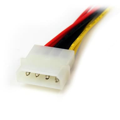 StarTech.com 12in LP4 to 2x SATA Power Y Cable Adapter view 2