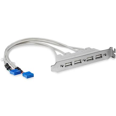 StarTech.com 4 Port USB A Female Slot Plate Adapter view 1