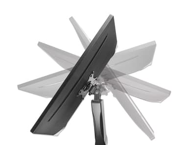 Manhattan Dual Desk Mount for TV & Monitors (Full Motion Spring), For screens 10" to 27", C-Clamp or Grommet Assembly,VESA compatibility: 75x75 and 100x100mm -check the dimensions of the four mounting holes on back of screen to ensure it fits,Max 9kg (each),Bracket view 9