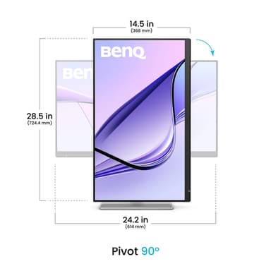 BenQ MA270S computer monitor 68.6 cm (27") 5120 x 2880 pixels 5K Ultra HD LED White view 4