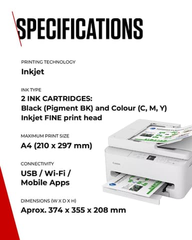 Canon PIXMA TS7550i Inkjet A4 1200 x 1200 DPI Wi-Fi view 6
