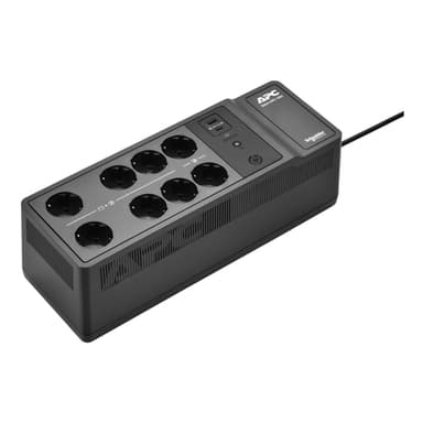 APC Back-UPS, 1050VA/600W Floor/Wall Mount, 230V, 8x Schuko CEE 7/3 outlets, USB Type A+C Port, User Replaceable Battery view 1