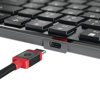 CHERRY KW X ULP 2.0 MINI keyboard Home/Office USB + RF Wireless + Bluetooth QWERTZ German Black view 7