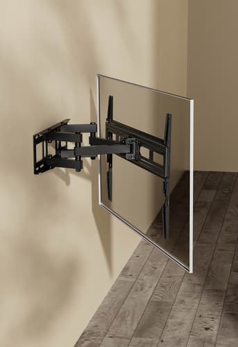 Manhattan Wall Mount for TV & Monitors (Full Motion), For screens 32" to 65", VESA compatibility: all between 100x100mm to 600x400mm - check the dimensions of the four mounting holes on back of screen to ensure it fits, Max 40kg, Black, Bracket, Lifetime Warranty view 9
