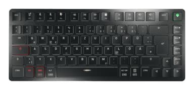 CHERRY KW X ULP 2.0 MINI keyboard Home/Office USB + RF Wireless + Bluetooth QWERTZ German Black view 1